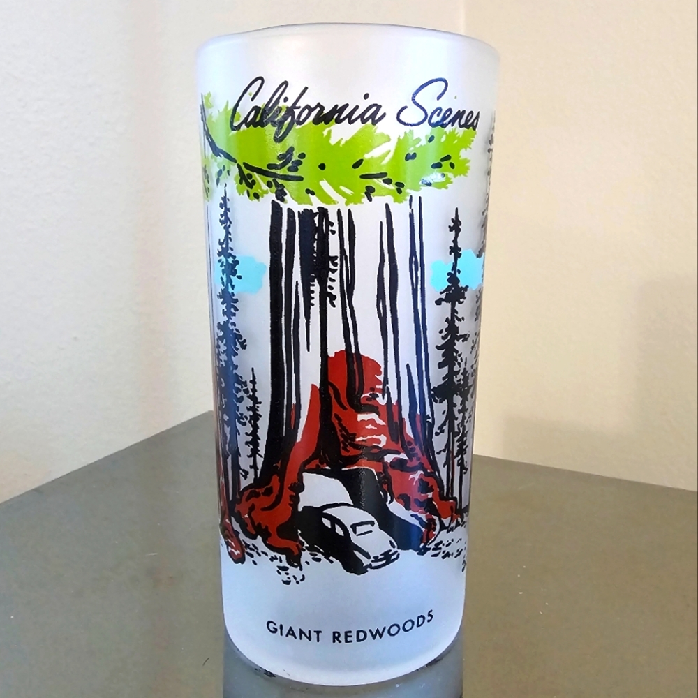 Vintage Libbey Collectible Glass - Giant Redwoods "California Scenes" Series